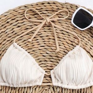 Textured bikini top